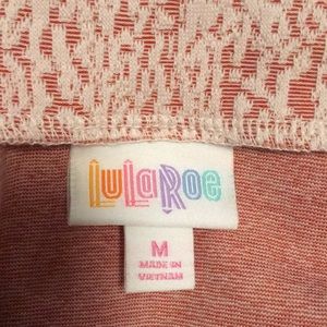 Lularoe dusty rose / cream lace medium Cassie